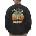 Vintage Captain Daddy Boat Pontoon Dad Fishing Sailor Anchor Men's Sweatshirt Back Print