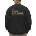 Vintage Dad Grandad Great Grandad i Just Keep Getting Better Men's Sweatshirt Back Print