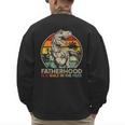 Vintage Fatherhood Is A Walk In The Park DadRex Dinosaur Men's Sweatshirt Back Print