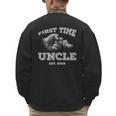 Vintage First Time Uncle 2026 Hand Dad Baby Father's Day Men's Sweatshirt Back Print