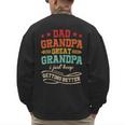 Vintage Great Grandpa For Fathers Day Dad Papa Grandpa Men's Sweatshirt Back Print