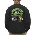 Vintage Leveling Up To Daddy 2026 Soon To Be Dad 2026 Men's Sweatshirt Back Print