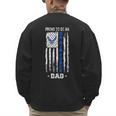 Vintage USA Flag Proud To Be An US Air Force Dad Men's Sweatshirt Back Print