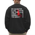 Volleyball Mom Dad Parent Shirt Daughter Player Men's Sweatshirt Back Print