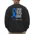 I Wear Blue For My Dad Shirt ALS Awareness Tshirt Men's Sweatshirt Back Print