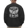 I Wear In Memory Of My Dad Lung Cancer Awareness Men's Sweatshirt Back Print