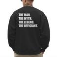 Wedding Officiant Art For Men Dad Ordained Minister Men's Sweatshirt Back Print