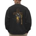 Welder Christian Cross Weld Welding Dad Jesus Lover Men's Sweatshirt Back Print