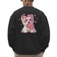 Westie Dog Valentines Day Dog Mom Westie Dad Candy Sucker For Men Women Girls Kids Men's Sweatshirt Back Print Westie Dog Valentines Day Dog Mom Westie Dad Candy Sucker For Men Women Girls Kids Men's Sweatshirt Back Print