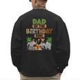 Wild Dad Of The Birthday Girl Zoo Safari Jungle Animal Men's Sweatshirt Back Print