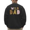 Wild Wild Dad Two Wild Birthday Outfit Zoo Birthday Animal Men's Sweatshirt Back Print