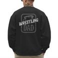 Wrestling Dad Martial Arts Wrestler Wrestle Hobby Father Men's Sweatshirt Back Print