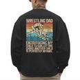 Wrestling Dad Wrestler Wrestling Wrestle Father's Day Men's Sweatshirt Back Print