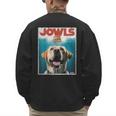 Yellow Lab Jowls Top Labrador Retriever Dog Mom Dad Men's Sweatshirt Back Print
