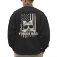 Yorkie Dad Cool Vintage Retro Proud American Men's Sweatshirt Back Print