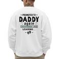 2nd Baby Announcement For Dad Promoted To Daddy Again 2026 Men's Sweatshirt Back Print 2nd Baby Announcement For Dad Promoted To Daddy Again 2026 Men's Sweatshirt Back Print