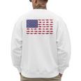 American Flag Fishing-Shirt Men Kids Bass Fish Dad Patriotic Men's Sweatshirt Back Print