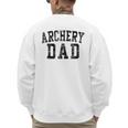 Archery Dad Birthday Classic Bold Font Archery Daddy Men's Sweatshirt Back Print