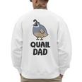 California Quail Bird Dad Quail Dad Men's Sweatshirt Back Print California Quail Bird Dad Quail Dad Men's Sweatshirt Back Print