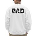Camping Dad Father's Day Outdoor Bushcraft Camper Men's Sweatshirt Back Print