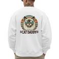 Cat Daddy Cool Ragdoll Cat Father's Day Retro Cat Dad Men's Sweatshirt Back Print Cat Daddy Cool Ragdoll Cat Father's Day Retro Cat Dad Men's Sweatshirt Back Print