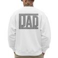 Checkered Dad Father's Day For Dad Family Men's Sweatshirt Back Print Checkered Dad Father's Day For Dad Family Men's Sweatshirt Back Print