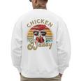Chicken-Shirt Rooster Daddy Vintage Farmer Dad Father Men's Sweatshirt Back Print