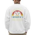 Cute Vintage Dad Level Unlocked Funny Gamer New Daddy Father Men's Sweatshirt Back Print Cute Vintage Dad Level Unlocked Funny Gamer New Daddy Father Men's Sweatshirt Back Print
