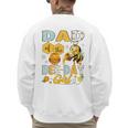 Dad Of The Bee-Day Girl Bee Birthday Party Men's Sweatshirt Back Print