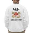 Dad Of The Birthday For Boy Barnyard Farm Animals Party Men's Sweatshirt Back Print