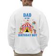Dad Of The Birthday Boy Circus Ringmaster Party Birthday Men's Sweatshirt Back Print