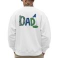 Dad Of The Birthday Boy Hole In One Golf Sport Matching Men's Sweatshirt Back Print