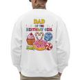 Dad Of The Birthday Girl Candyland Colorful Lollipop Party Men's Sweatshirt Back Print Dad Of The Birthday Girl Candyland Colorful Lollipop Party Men's Sweatshirt Back Print