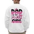 Dad Of The Birthday Girl Pink Family Birthday Girls Party Men's Sweatshirt Back Print