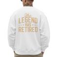 Dad Grandpa Retirement The Legend Has Retired 2026 Men Men's Sweatshirt Back Print Dad Grandpa Retirement The Legend Has Retired 2026 Men Men's Sweatshirt Back Print