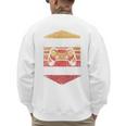 Dad Level Unlocked Gaming Gamer Father Video Games Men's Sweatshirt Back Print