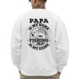 Dad Is My Name Fishing Is My Game Loves Fishing Men's Sweatshirt Back Print