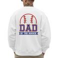 Dad Of Rookie 1st Birthday Baseball Theme Matching Party Men's Sweatshirt Back Print Dad Of Rookie 1st Birthday Baseball Theme Matching Party Men's Sweatshirt Back Print