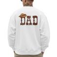 Dad Western Family Matching Birthday Cowboy Cowgirl Men's Sweatshirt Back Print
