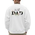Dad Of The Wild One Zoo Birthday Safari Jungle Animal Men's Sweatshirt Back Print