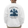 Dads Are Like Dragons Legendary Protective Fatherhood Men's Sweatshirt Back Print