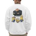 Despicable Me Minions Father's Day 1 Dad Cardboard Sign Men's Sweatshirt Back Print