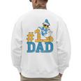 Disney Donald Duck Number One Dad Sunglasses Father's Day Men's Sweatshirt Back Print Disney Donald Duck Number One Dad Sunglasses Father's Day Men's Sweatshirt Back Print