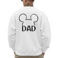Disney Mickey And Friends Dad Mickey Ears Outline Logo Men's Sweatshirt Back Print