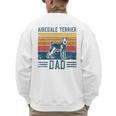 Dog Airedale Terrier Dad Vintage Airedale Terrier Dad Men's Sweatshirt Back Print