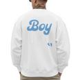 Expecting Dad Of Boy Est 2026 Father's Day Son-Dad To Be Men Men's Sweatshirt Back Print