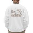 Father Day The Rodfather Dad Fishing From Daughter Son Men's Sweatshirt Back Print Father Day The Rodfather Dad Fishing From Daughter Son Men's Sweatshirt Back Print