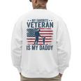 Father Veterans Day My Favorite Veteran Is My Daddy For Kids Men's Sweatshirt Back Print