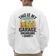 Garage Drinker Dad Vintage Beer This Is My Garage Drinking Men's Sweatshirt Back Print