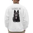 German Shepherd Shirt Shepard TShirt Dog Mom Dad Love Men's Sweatshirt Back Print